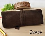 コントロール CONTROL ペンケース 本牛革製 巻きタイプ ダークコーヒー コントロール CONTROL ペンケース 本牛革製 巻きタイプ ダークコーヒー